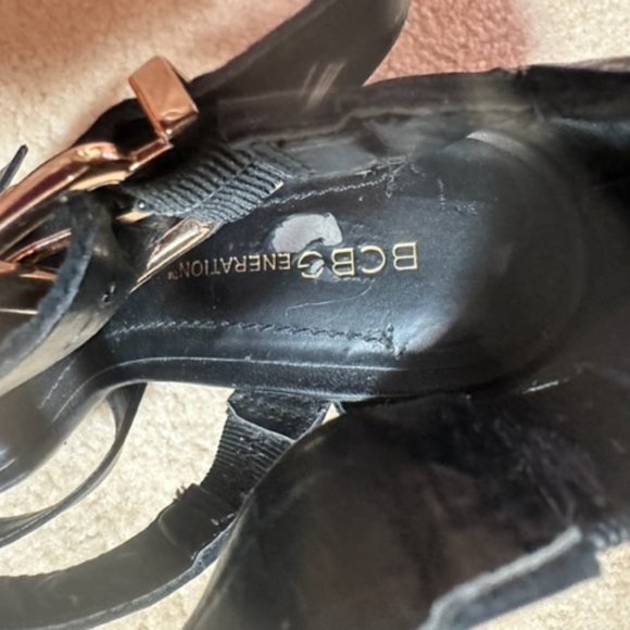 BCBGENERATION Generation Black Fizzy City Strappy Sandals – 7 - Picture 11 of 16